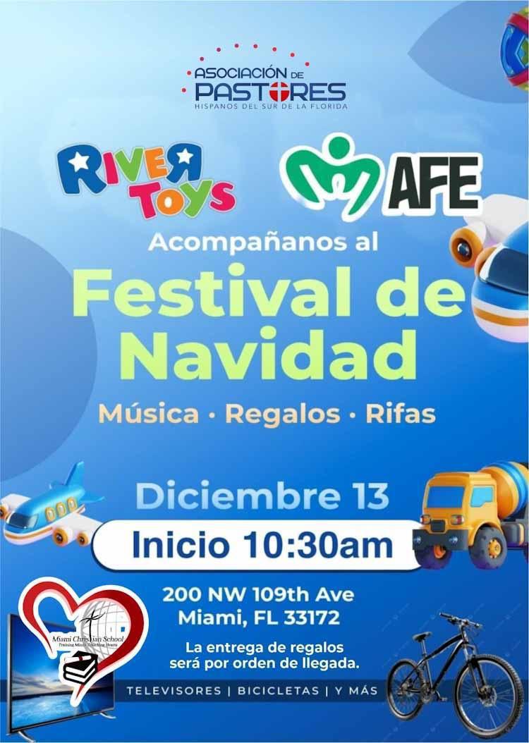 Festival de Navidad 2025 en Miami: Más de 4,000 juguetes, shows en vivo y grandes sorteos