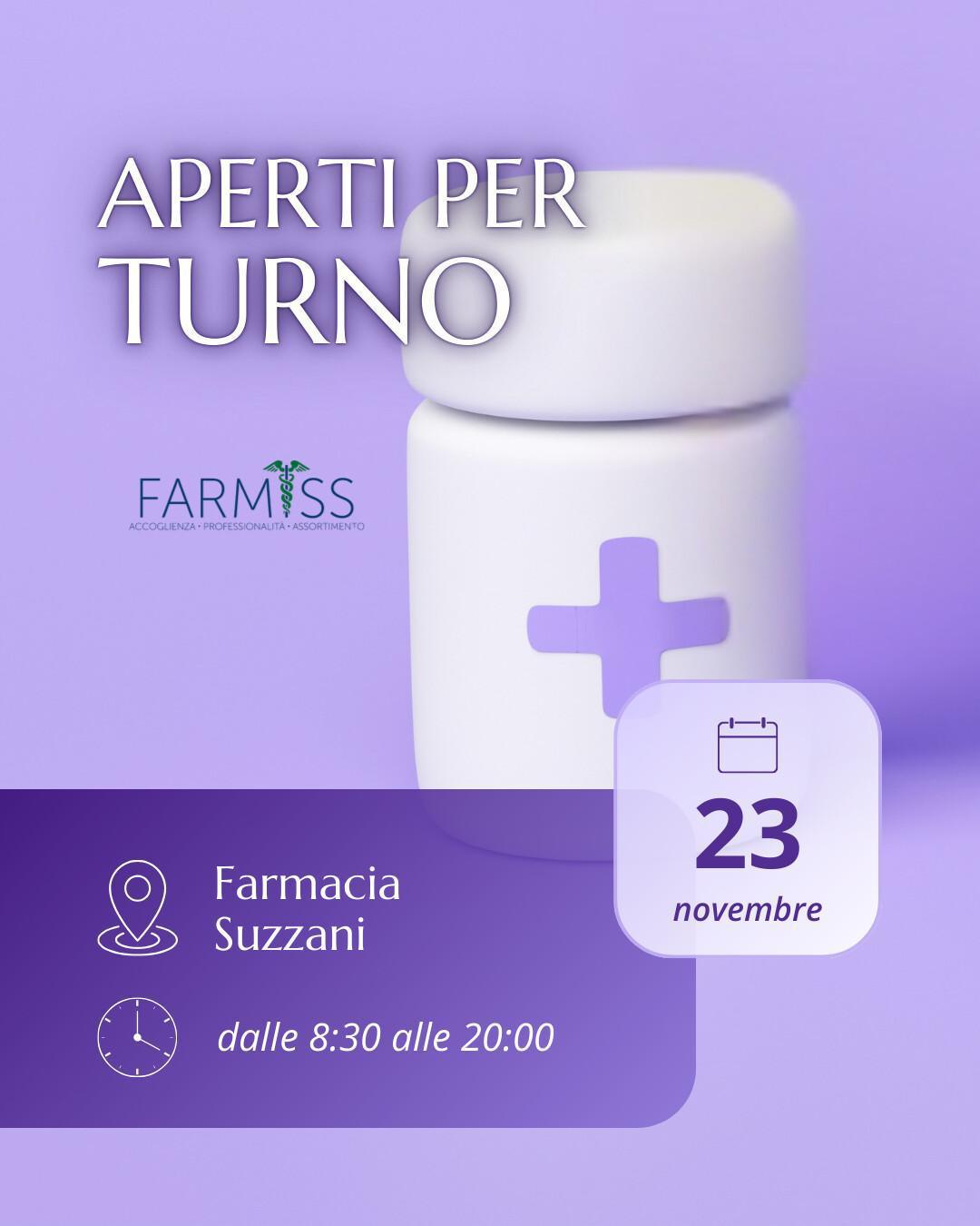 Aperti per turno - F. Suzzani Aperti per turno - F. Suzzani