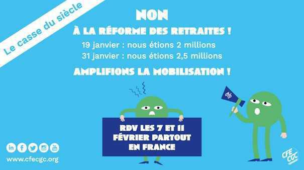 Réforme des retraites : tout savoir sur les mobilisations du 7 et 11 février Réforme des retraites : tout savoir sur les mobilisations du 7 et 11 février