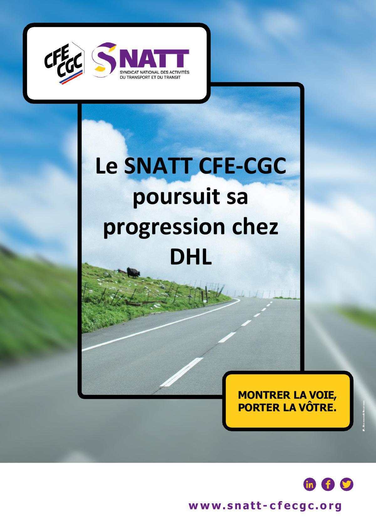 Le SNATT poursuit sa progression chez DHL Express Le SNATT poursuit sa progression chez DHL Express