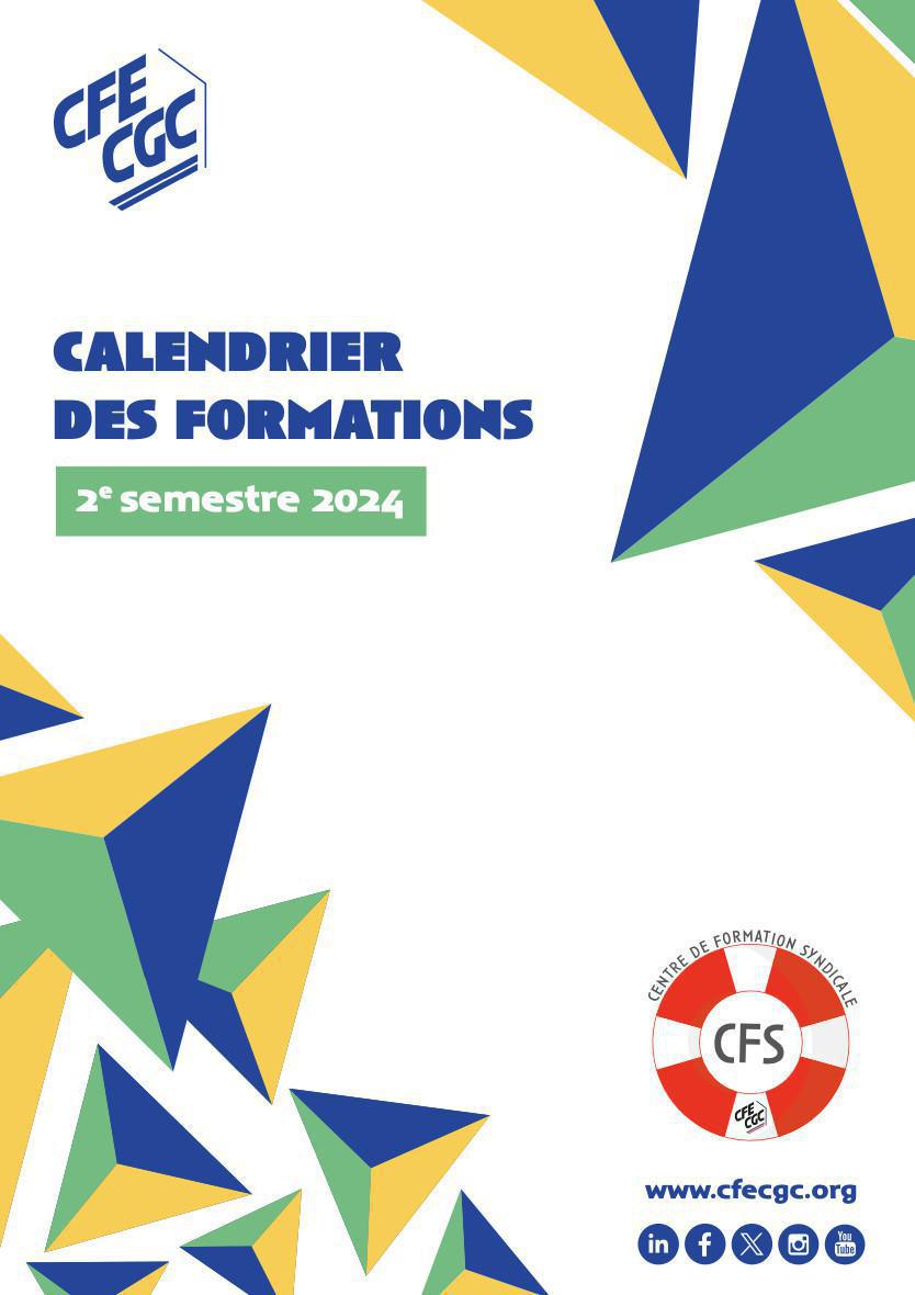 Retrouvez le catalogue des formations syndicales du 2nd semestre 2024 Retrouvez le catalogue des formations syndicales du 2nd semestre 2024
