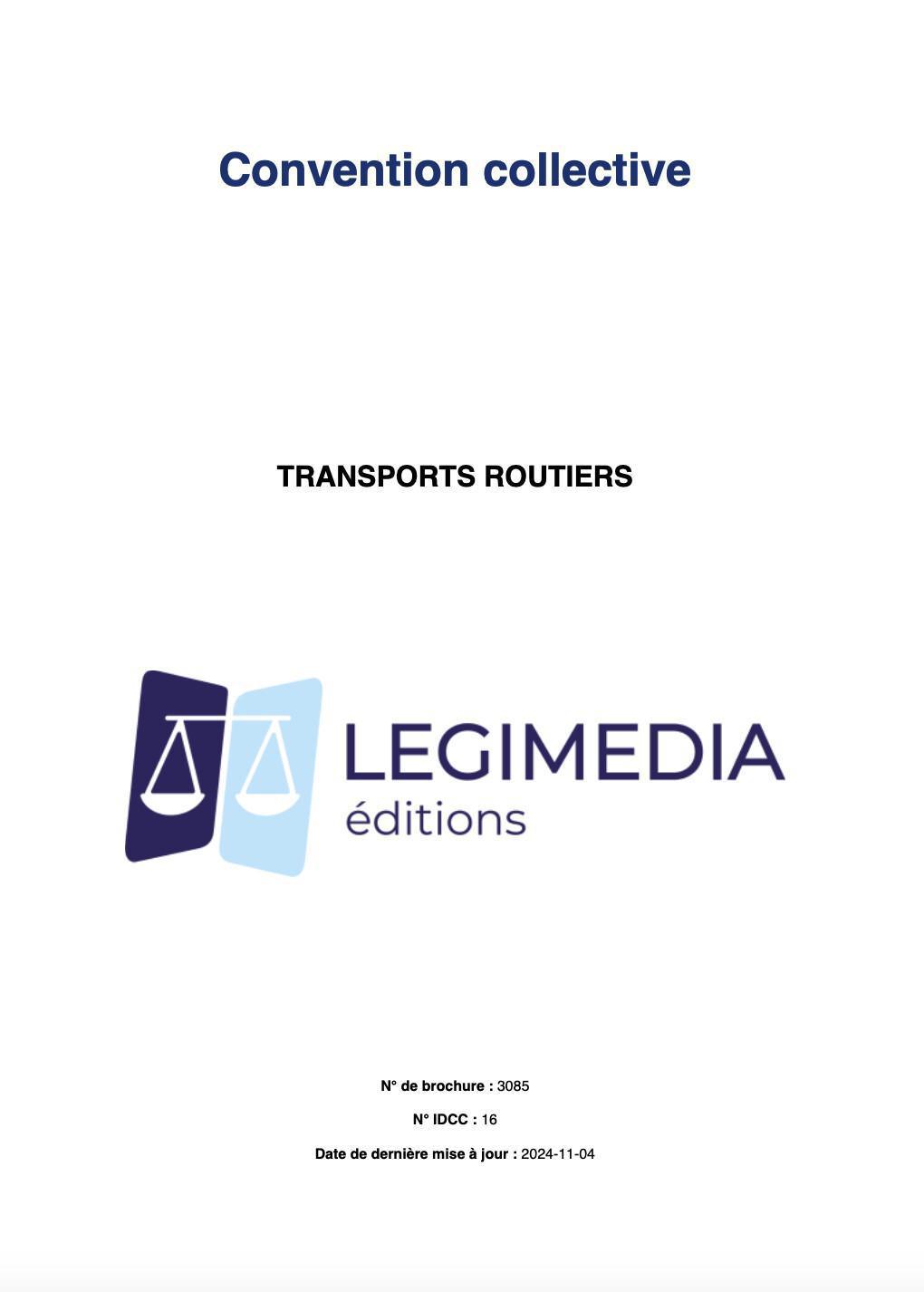 Transports routiers - Convention collective