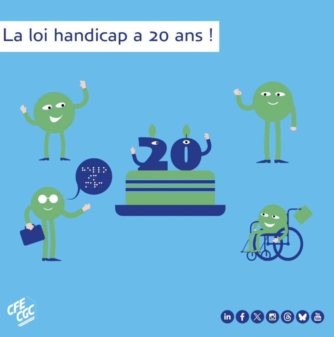 La loi Handicap a 20 ans : un cap important, mais encore des défis à relever ! La loi Handicap a 20 ans : un cap important, mais encore des défis à relever !