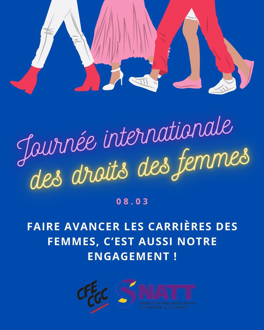 8 mars : faire avancer les carrières des femmes, c'est aussi notre engagement ! 8 mars : faire avancer les carrières des femmes, c'est aussi notre engagement !