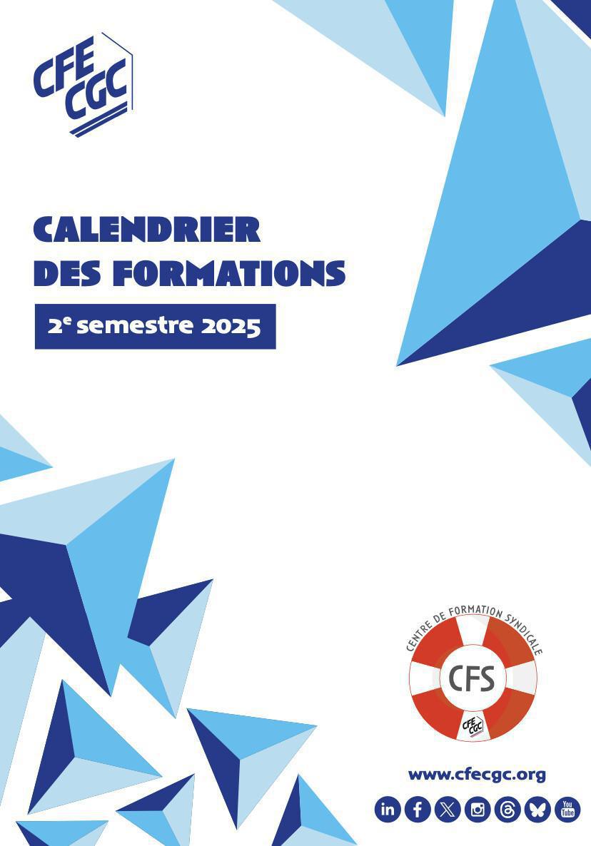 Découvrez le catalogue des formations syndicales du 2ème semestre 2025