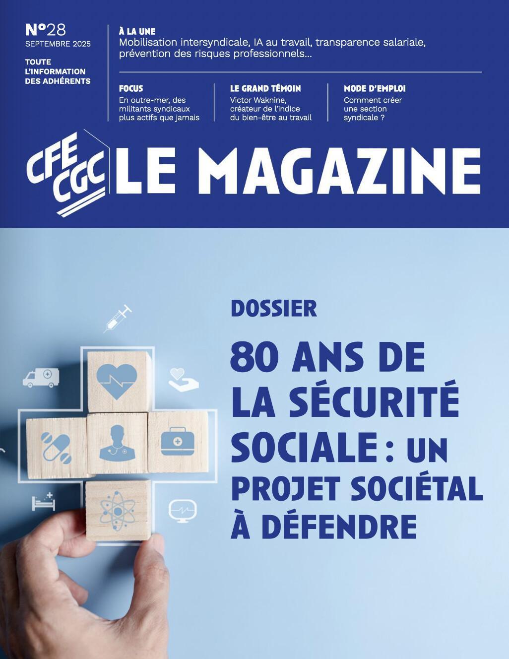 Le dernier numéro du magazine de la CFE-CGC est en ligne