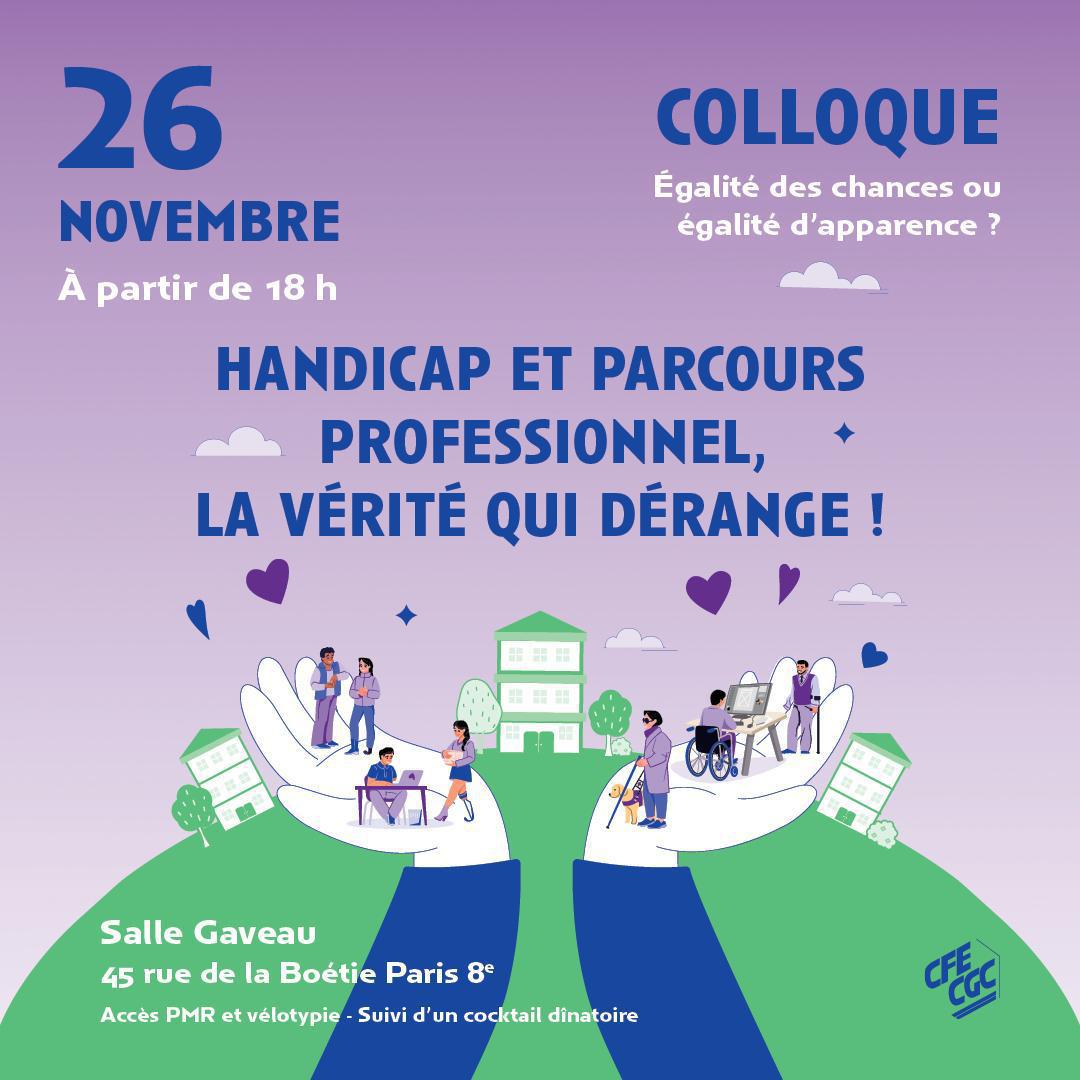 Colloque « Handicap et parcours professionnel : la vérité qui dérange » Colloque « Handicap et parcours professionnel : la vérité qui dérange »