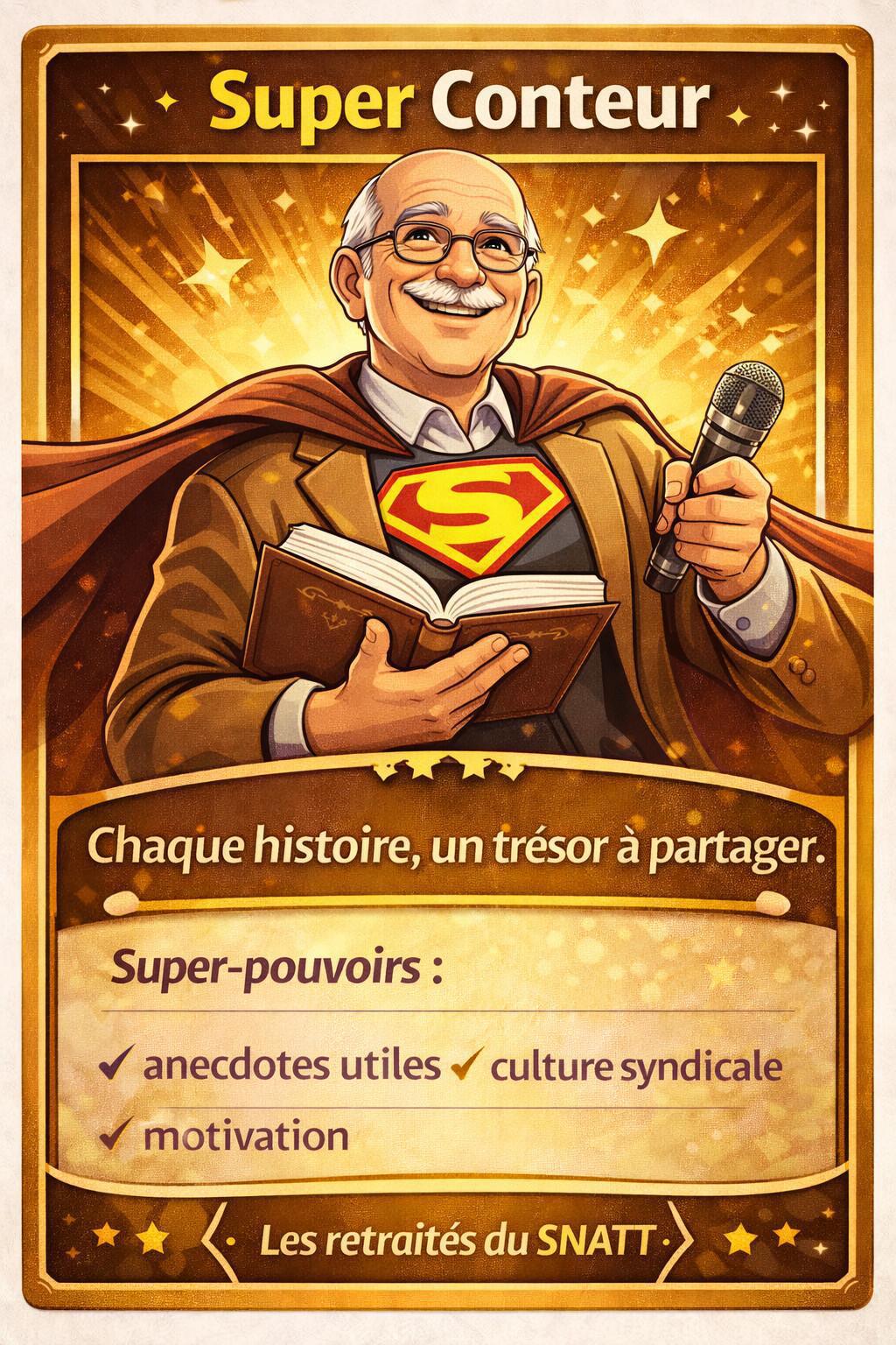 Les retraités du SNATT : des super-pouvoirs au service du collectif Les retraités du SNATT : des super-pouvoirs au service du collectif