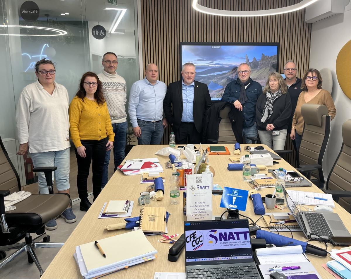 Vie syndicale : réunion de travail avec des adhérents Brink’s France Vie syndicale : réunion de travail avec des adhérents Brink’s France