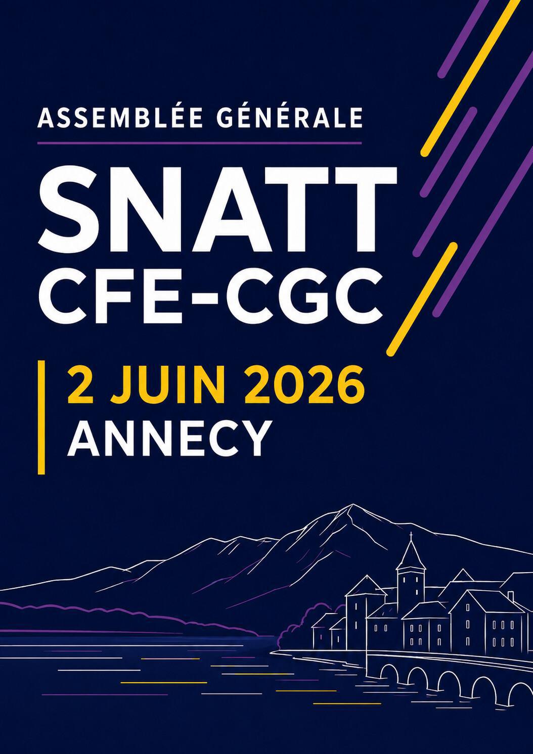Assemblée Générale Élective du SNATT CFE-CGC : rendez-vous le 2 juin à Annecy