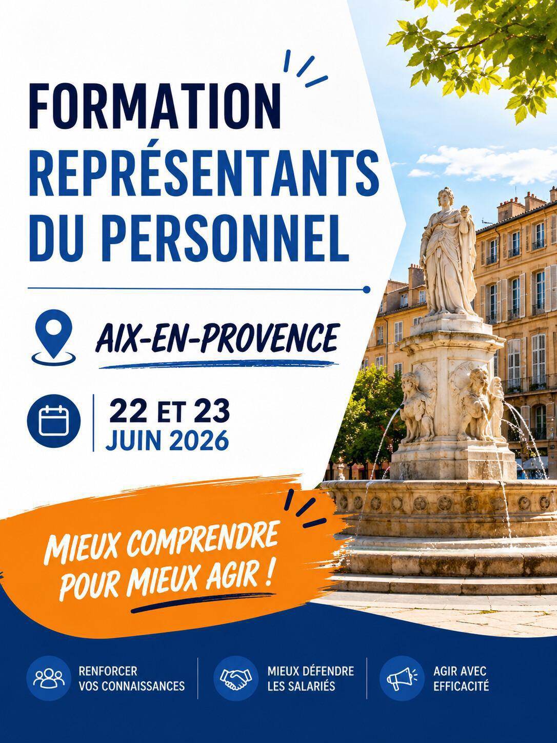 Formation à Aix-en-Provence : dernières places pour mieux comprendre le rôle des représentants du personnel