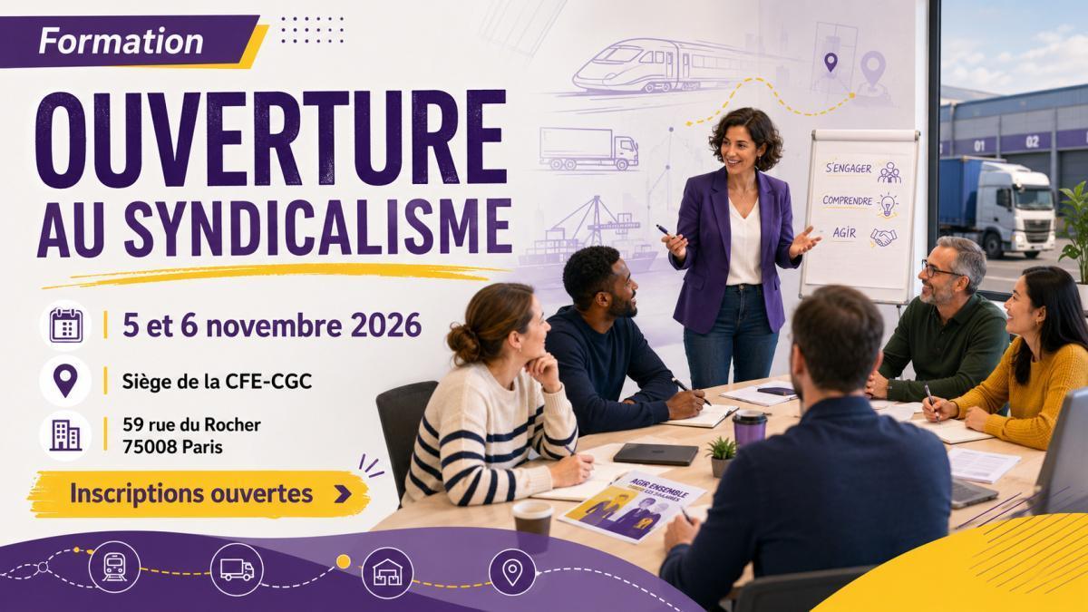 Formation « Ouverture au syndicalisme » : inscrivez-vous dès maintenant