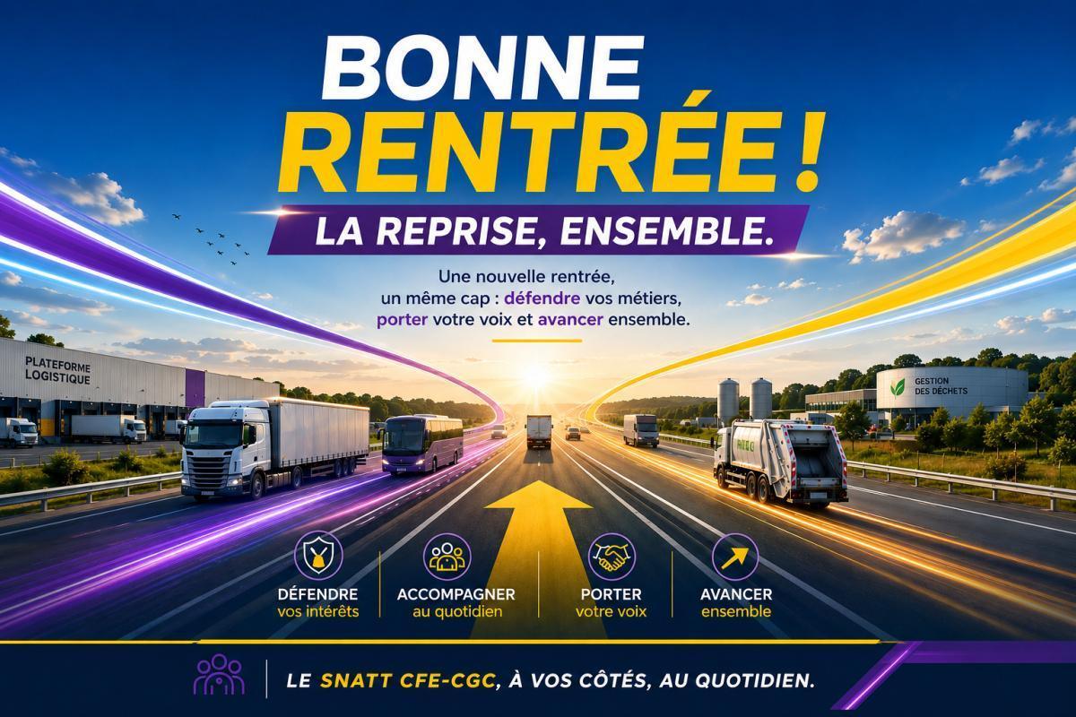 Bonne rentrée à toutes et à tous ! Bonne rentrée à toutes et à tous !