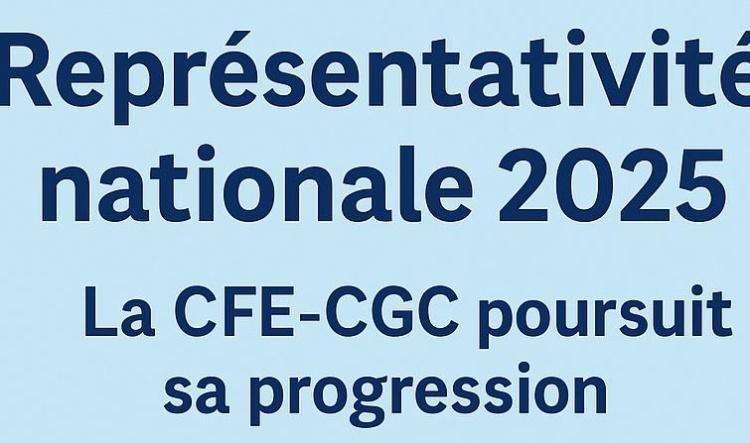 Représentativité syndicale : la CFE-CGC poursuit sa progression