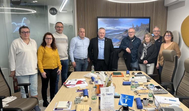 Vie syndicale : réunion de travail avec des adhérents Brink’s France