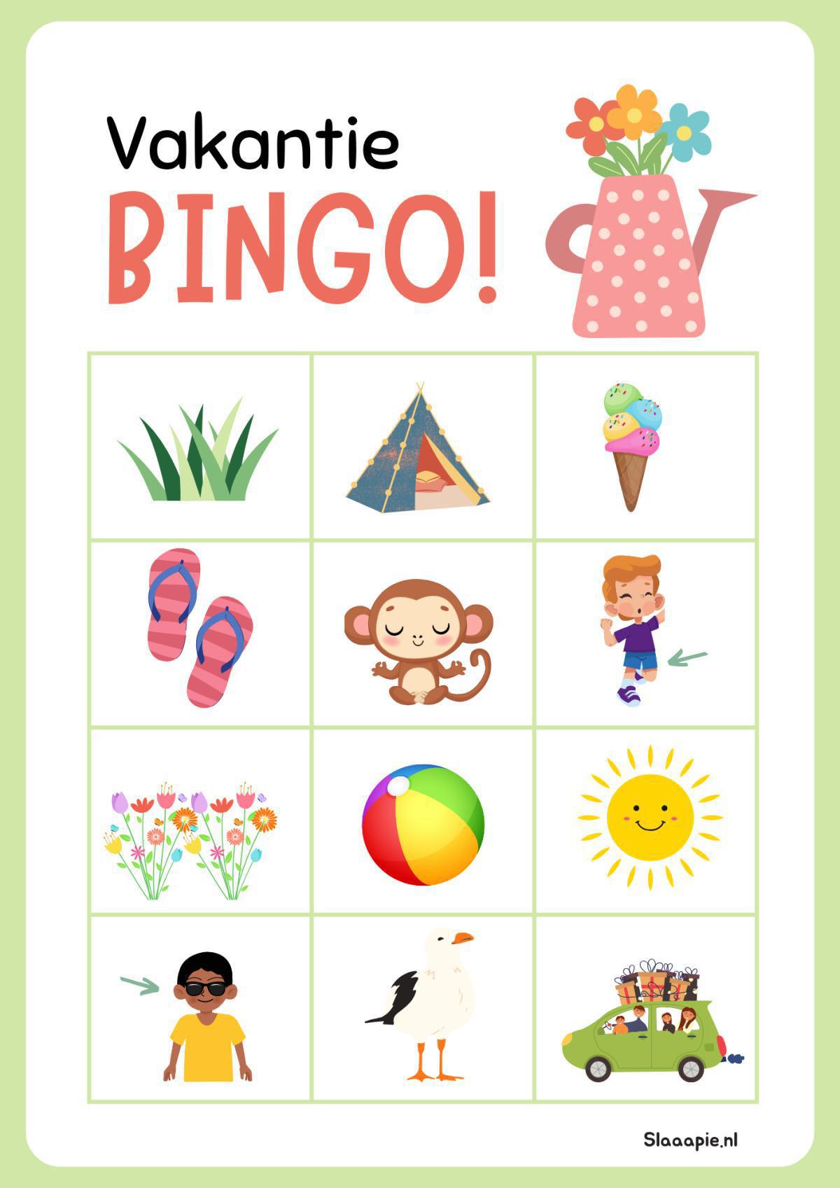 Vakantie BINGO Vakantie BINGO