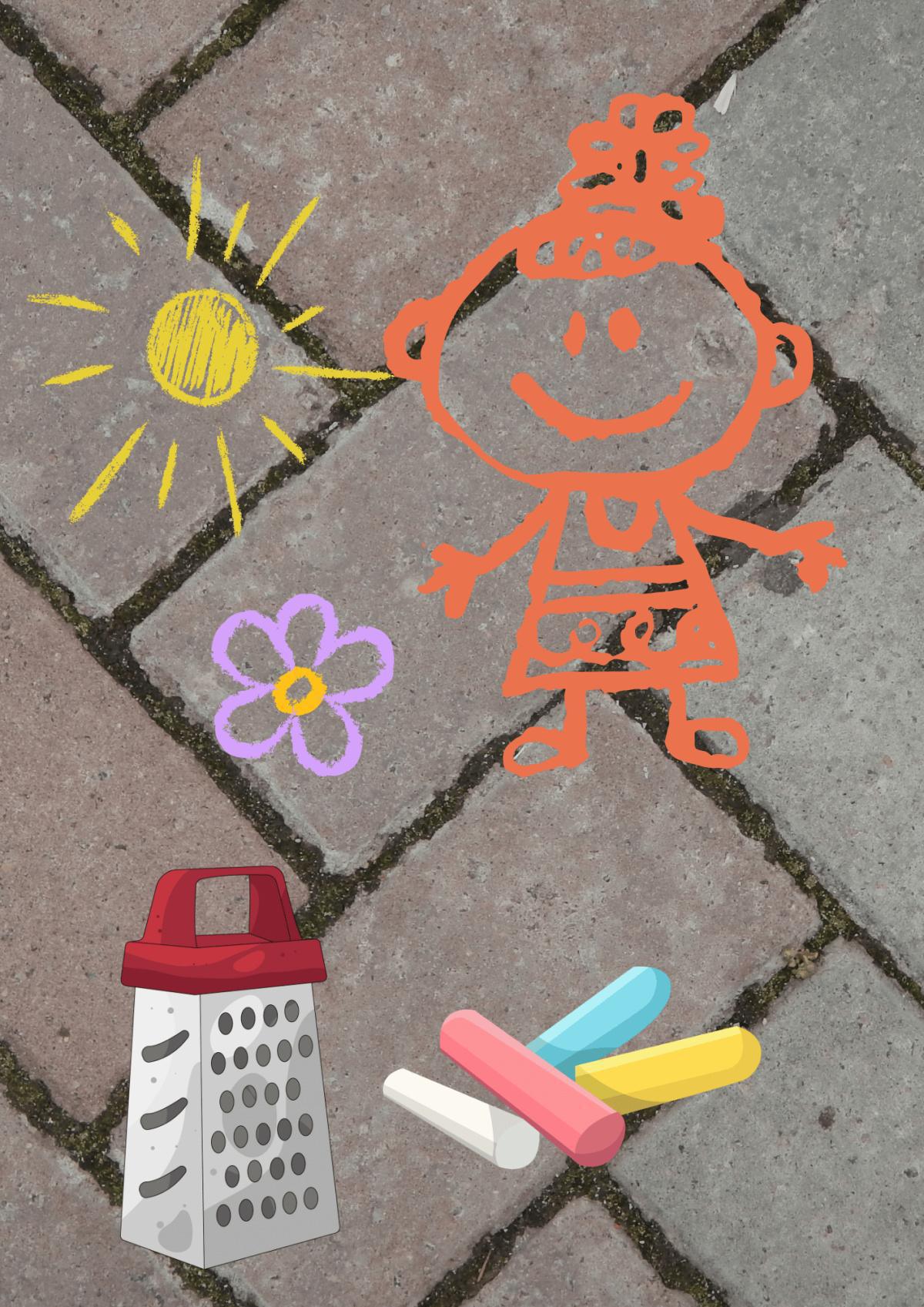 Magisch stoepkrijt Magisch stoepkrijt