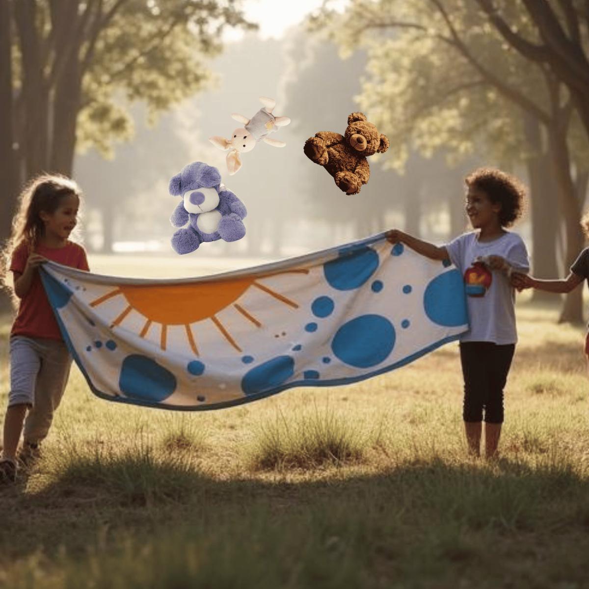  Knuffel parachute - verbinden / ontprikkelen