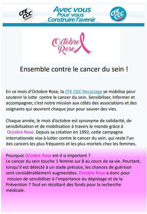 Orano RE - Ensemble contre le cancer du sein !