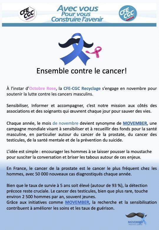 Orano RE : Tous ensemble contre les cancers Masculins