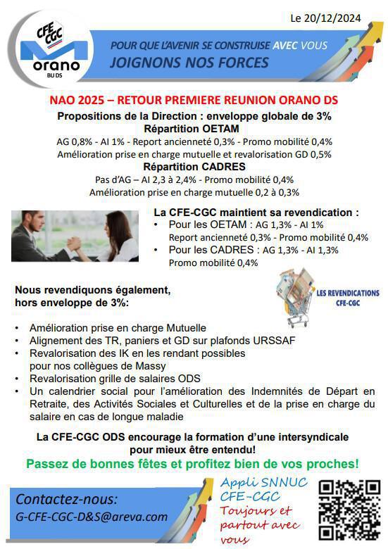 ODS : NAO 2025 Retour 1ère réunion 