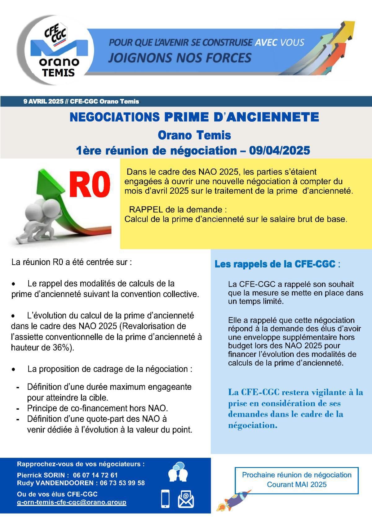 CFE-CGC-Négociation ancienneté TEMIS - R0