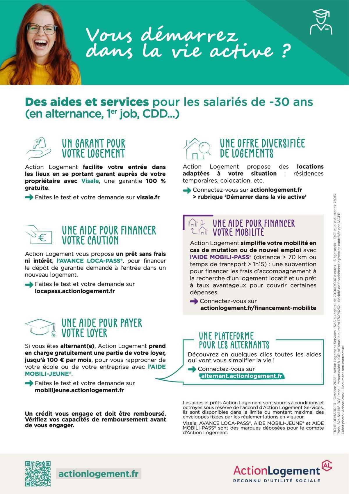 MELOX : Action Logement, une aide pour payer vos loyers, Mobili-Jeune, démarrer dans la vie active...