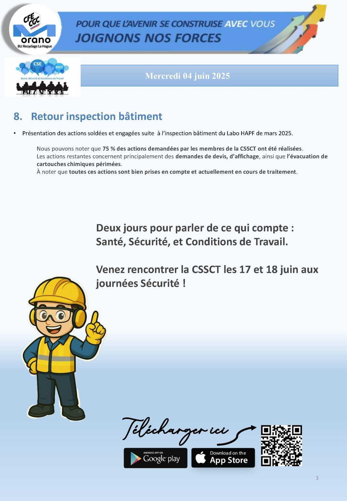 LA HAGUE : CSSCT 4 JUIN 2025