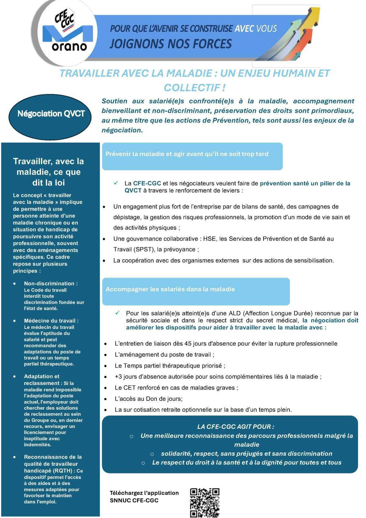 Orano : Travailler avec la maladie : Un enjeu humain et collectif