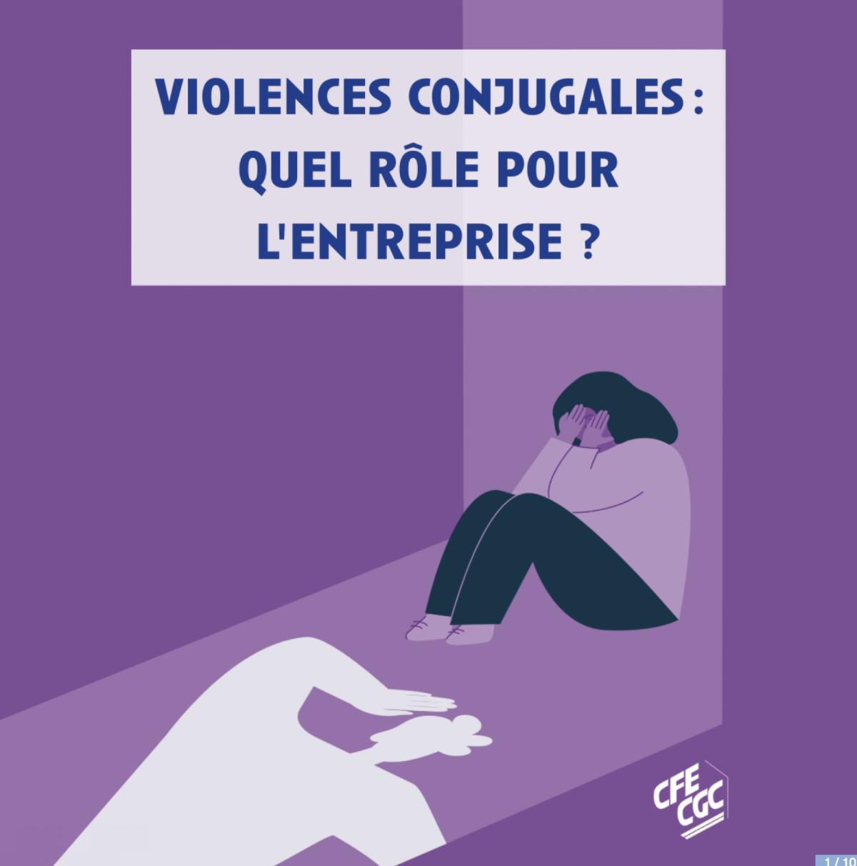 CFE-CGC : 📢 Violences conjugales : Quel rôle pour l'entreprise