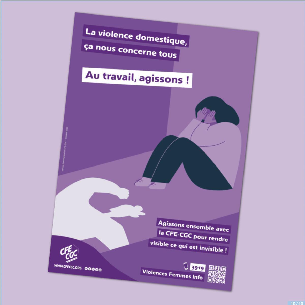 CFE-CGC : 📢 Violences conjugales : Quel rôle pour l'entreprise