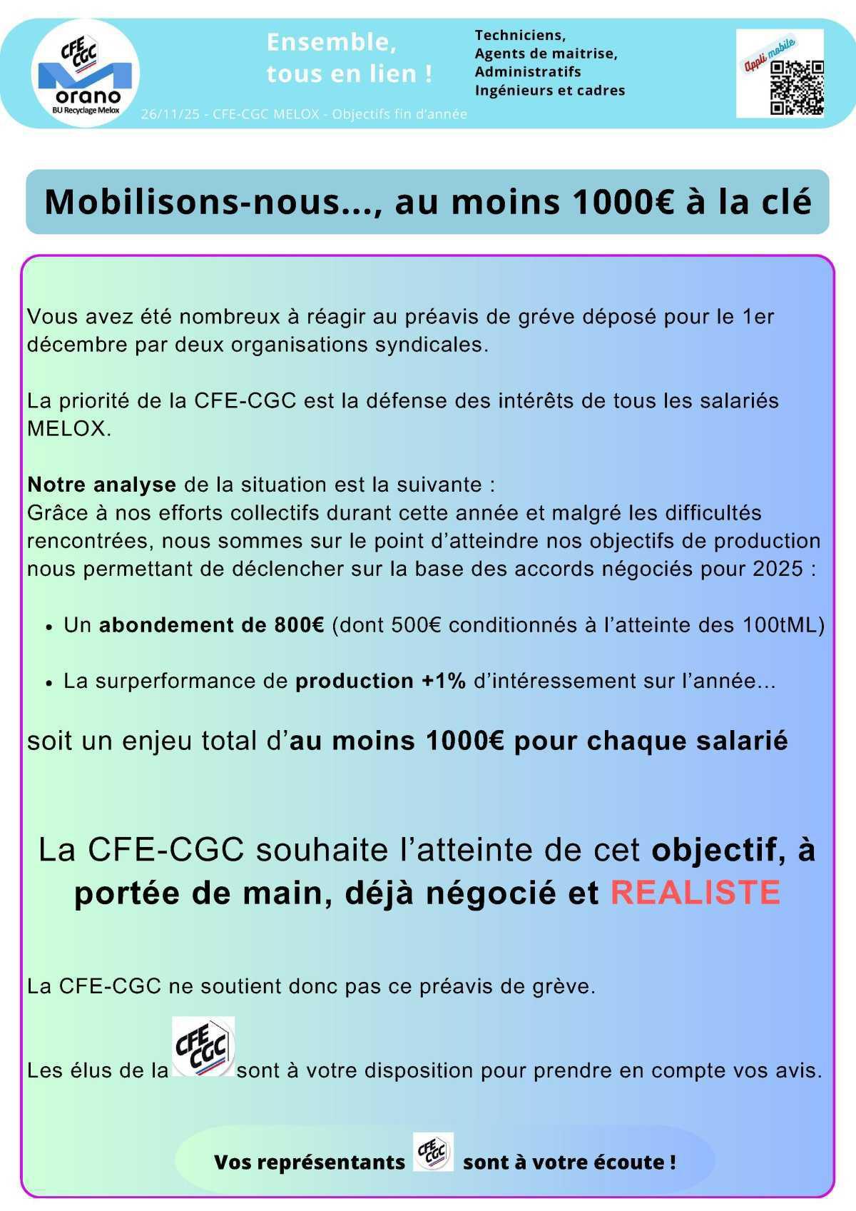 MELOX : Mobilisons-nous, 1000 euros à la clé 