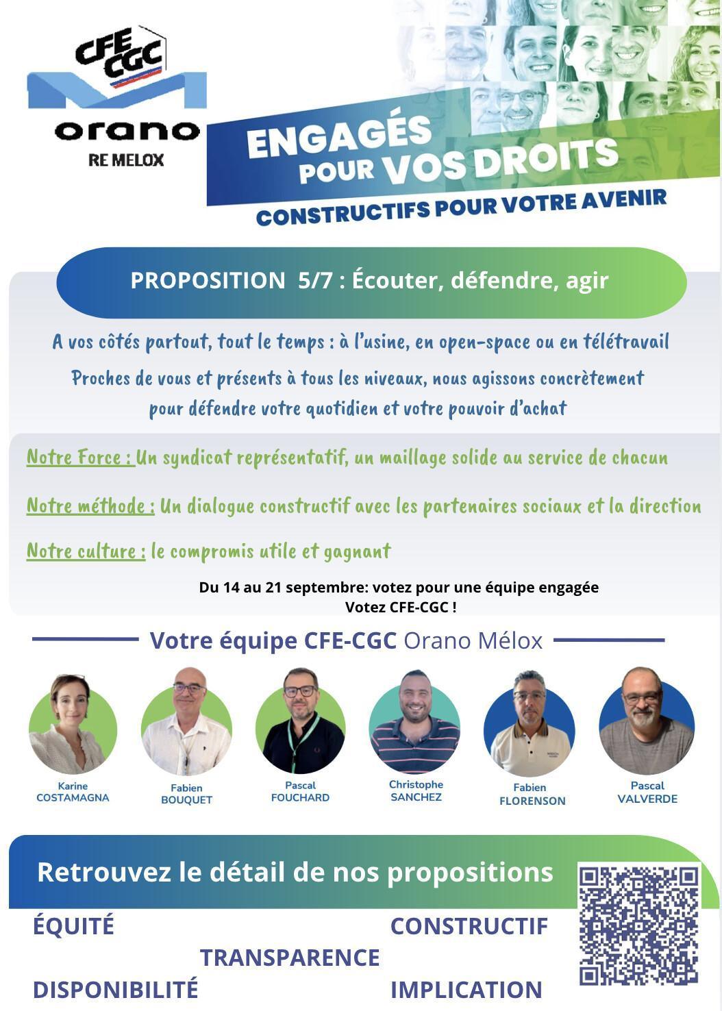 MELOX : 🗳️ Elections CSE MELOX 2026 : Récapitulatif des propositions CFE-CGC