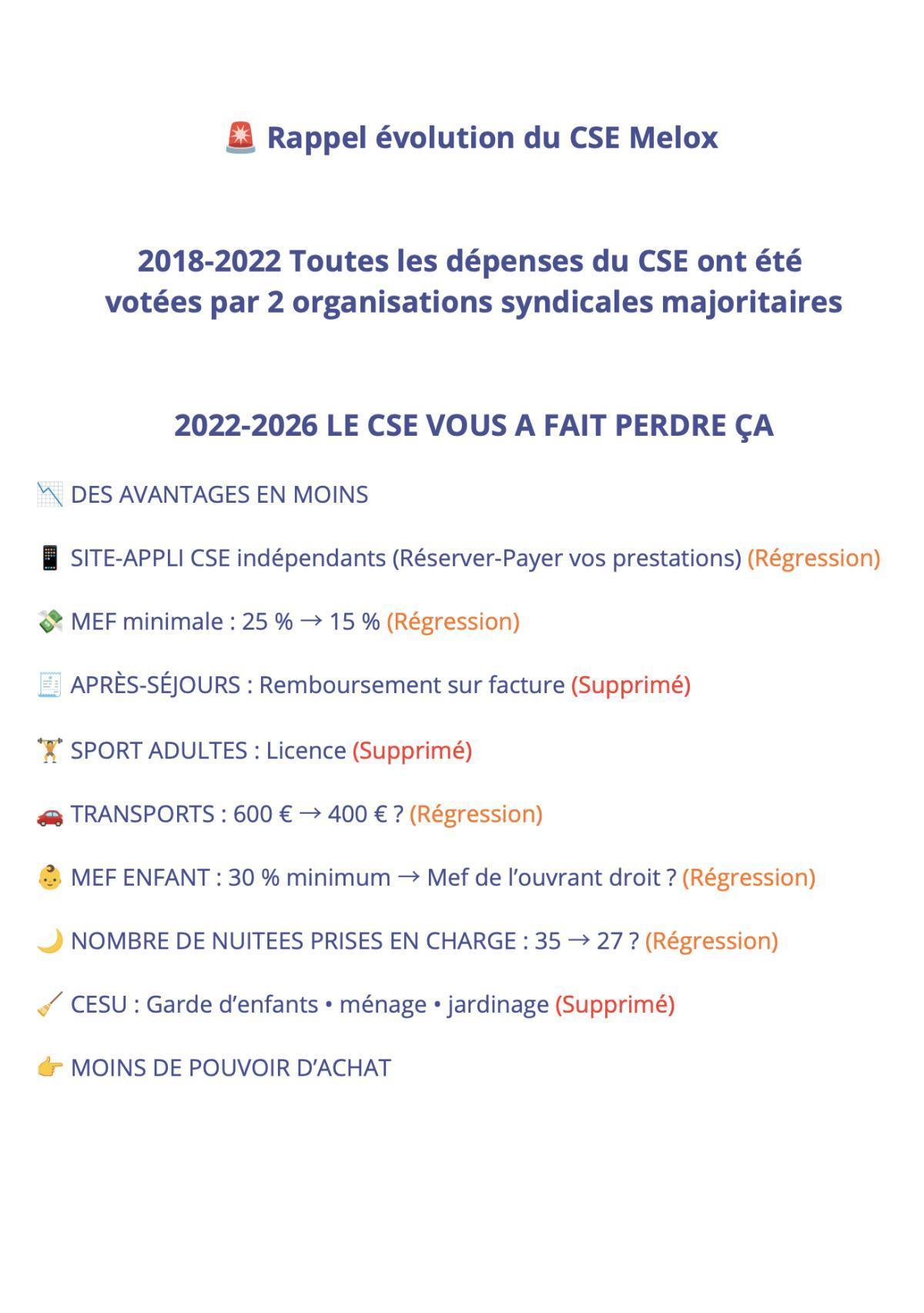 MELOX : 🗳️ Elections CSE MELOX 2026 : VIDEO + Récapitulatif de nos propositions
