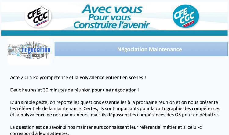 LA HAGUE : Négociation maintenance R2