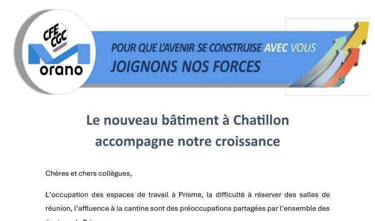 SUPPORT : Nouveau Bâtiment à Châtillon