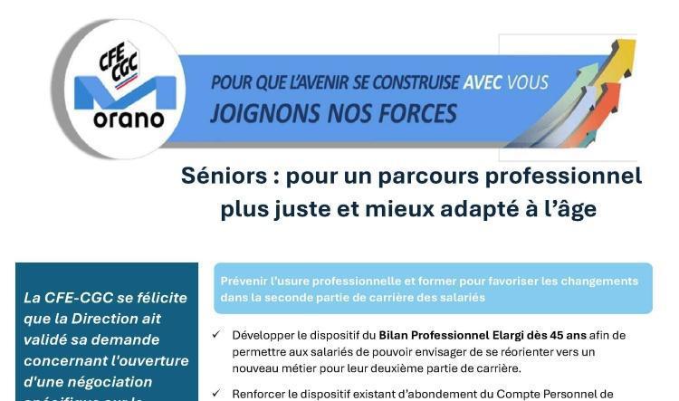 Orano : Séniors : pour un parcours professionnel plus juste et mieux adapté à l’âge 