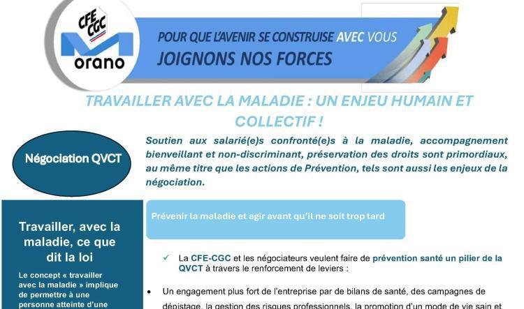 Orano : Travailler avec la maladie : Un enjeu humain et collectif