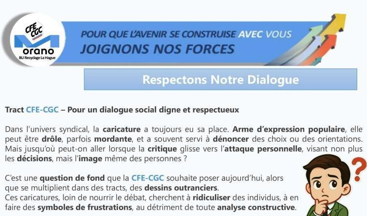 LA HAGUE : Respectons notre dialogue