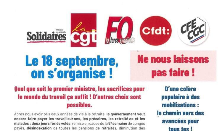 MELOX : Le 18 septembre on s'organise !