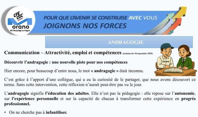 LA HAGUE : ANDRAGOGIE