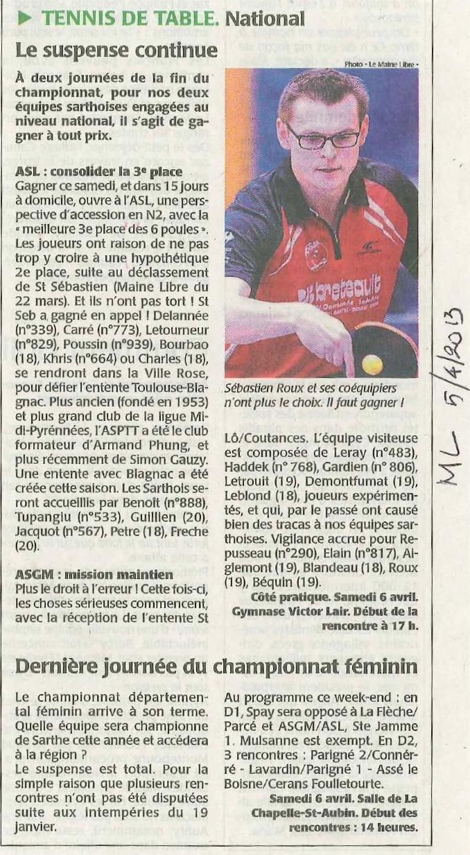 Dans la presse cette semaine....