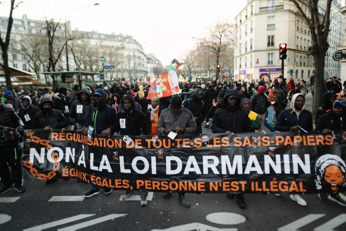  21 janvier 2024 : Manifestation contre la loi immigration