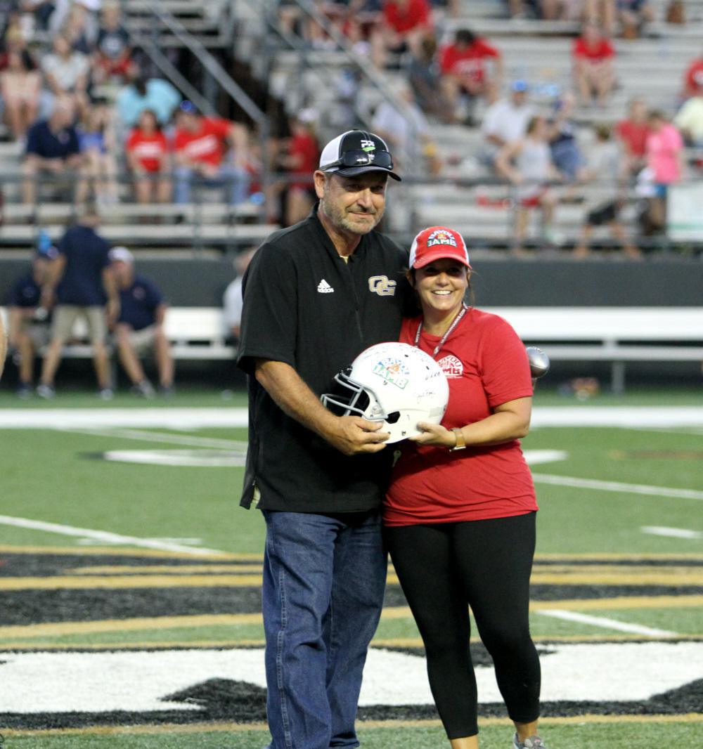 Coach Vic Dalrymple and Patti Thurmon