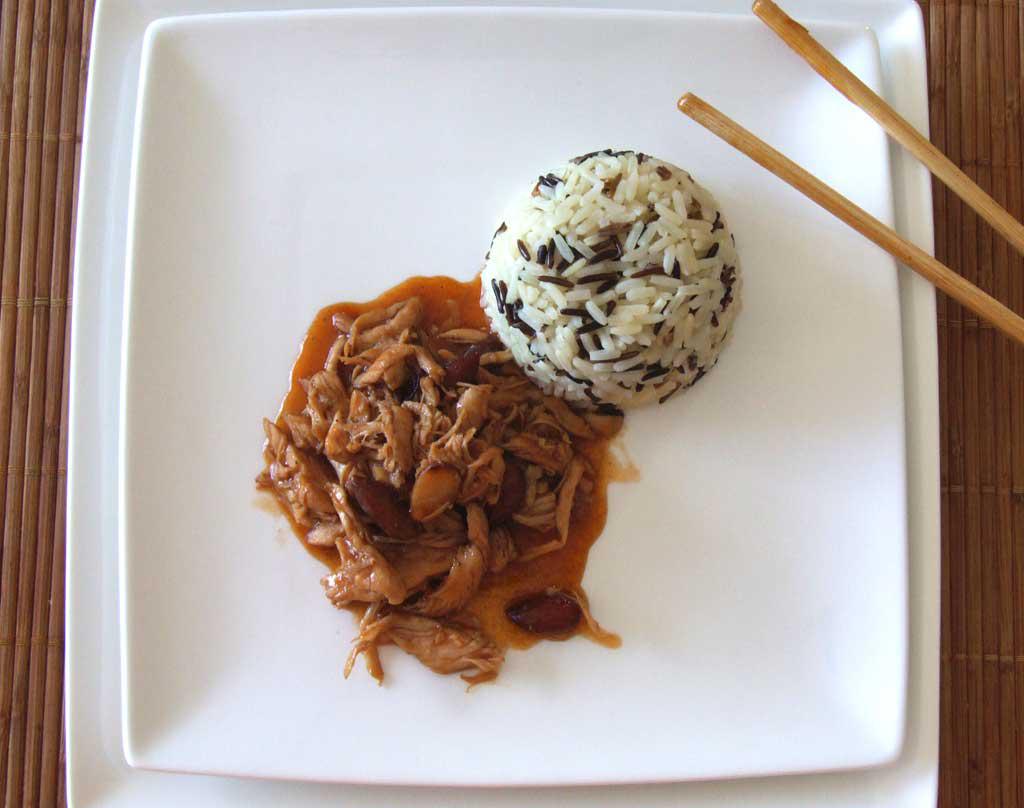 Pollo Agridulce Con Almendras