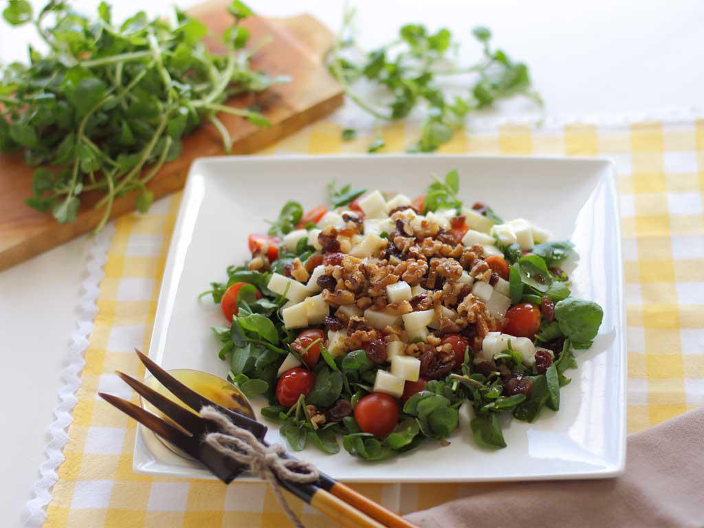 Ensalada de Berros y Queso de Cabra 