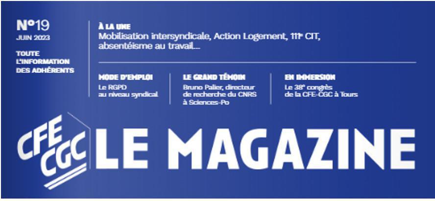LE MAGAZINE CFE-CGC N°19 LE MAGAZINE CFE-CGC N°19