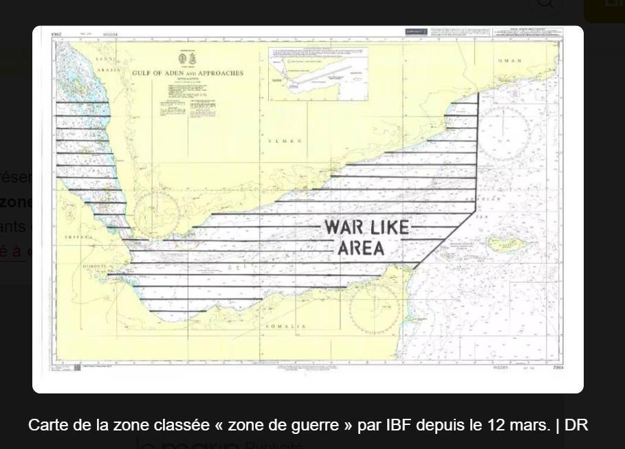 Demandée depuis février, la zone de guerre a été étendue à la mer Rouge et au golfe d’Aden
