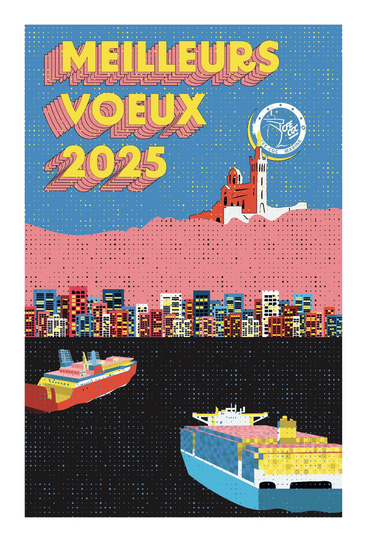 L'équipage CFE-CGC MARINE vous adresse ses meilleurs vœux pour 2025 L'équipage CFE-CGC MARINE vous adresse ses meilleurs vœux pour 2025