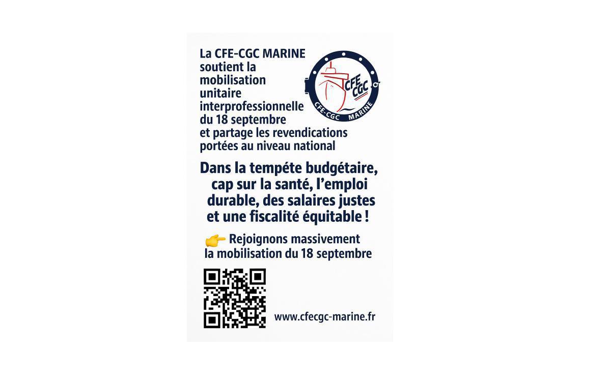 MOBILISATION NATIONALE 18 SEPTEMBRE